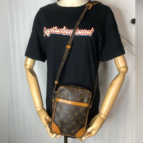 LOUIS VUITTON DANUBE PM Monogram Crossbody Shoulder Bag SL0977 W/ LV DUST BAG - Picture 17 of 17